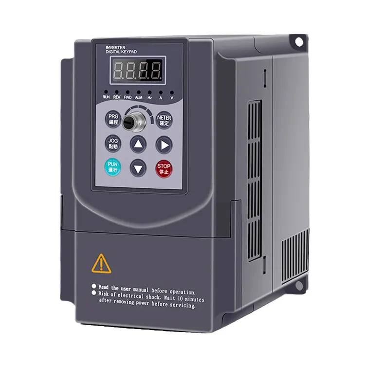 공장 인버터 380V 3 상 0.75kw 1.5kw 2.2kw 단상 주파수 변환기 220V EV4300 모터 팬 물 펌프 용