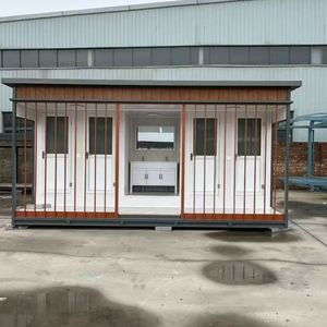 Toilettes portables en bois, modernes, écologiques, pour usage public en extérieur - Product Image 2