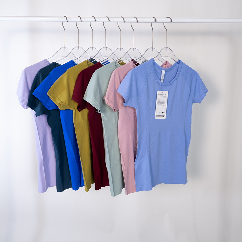 Wholesale Women's Short Sleeved Athlete Tech Top Lulu T-shirt