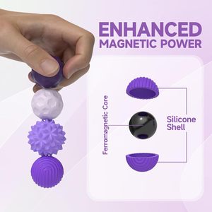 Palline Magnetiche in Silicone Antistress per Adulti Riduzione dello Stress Ansia Sensoriale Palline Magnetiche per Adulti Bambini <span class=keywords><strong>Autismo</strong></span> ADHD - Product Image 6