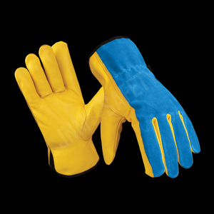 Gants de conduite en cuir pour hommes, compatibles écran tactile, à doigts complets, chauds, respirants, avec doublure en laine écologique, pour l'extérieur, les voyages, l'hiver et les occasions formelles - Product Image 5