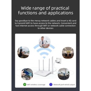 Nuevo Router 4G LTE de 300Mbps con Ranura para Tarjeta SIM Tipo-C, Módem 4G LTE Interior para Oficina, Compatible con Wi-Fi 2.4G, Funciones de Firewall y QoS - Product Image 6