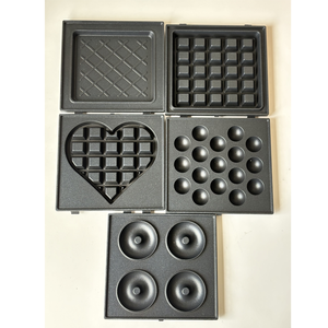 Machine à sandwich 5 en 1 avec 3 couleurs au choix, pour le petit-déjeuner, gaufrier amovible, gaufrier en forme de cœur, beignets, plaques de cuisson pour cake pops - Product Image 6