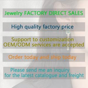 Pendientes de Cadena Cubana con Circonita Verde Cuadrada y Diamantes de Imitación, Chapados en Oro de 18k, de Acero Inoxidable, para Mujer, Venta al por Mayor - Product Image 3