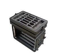 Étui de vol personnalisé 19 "260/390mm portable 2U 3U 4U 6U en plastique dur pour écran de levage motorisé Étui de vol Dj antichoc Pioneer Sr2