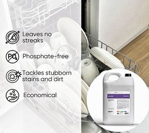 CleanBox Professional BLANK 5L Automatic Dishwasher Detergent <b>Liquid</b> for Commercial and Industrial Dishwashing - Product Image 3