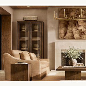 Meubles de salon modernes canapé en tissu belge classique avec bras incliné canapé banquette couverte pour villa hall appartement - Product Image 6