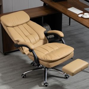 Silla de Oficina de Cuero Reclinable a 175 Grados, Silla Ejecutiva para Siesta en el Trabajo - Product Image 3