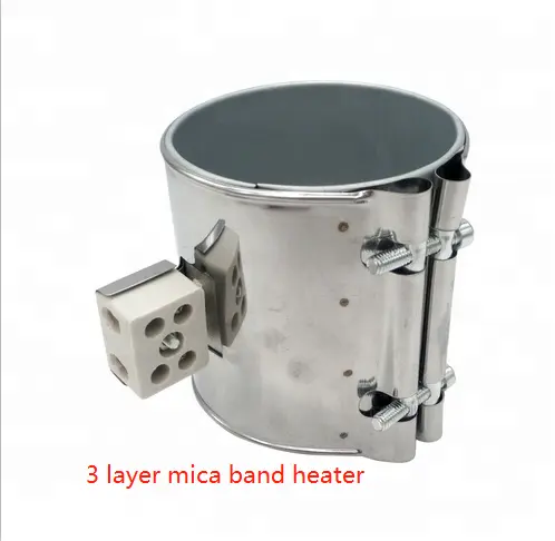 Stainless steel milk heaters 220v injection molding machine mica insulated band heater