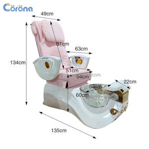 Elektrisch Verstellbarer Pediküre-Stuhl für Fußpflege und <span class=keywords><strong>Massage</strong></span> ohne Wasseranschluss in Pink – Spa-Möbel für Nagelstudios zum Fabrikpreis - Product Image 6