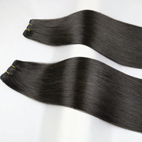 Extensions de cheveux vierges bruts à double trame, couleur magnifique, tissage à la machine