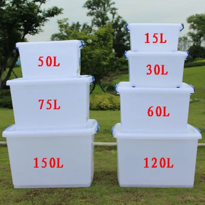 Home usage good quality and durable plastic storage easy move box for clothes storage for hotel