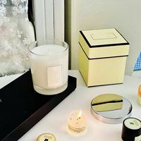 Boîte cadeau de bougie parfumée biologique à base de soja pur, boîte cadeau de luxe avec fermeture magnétique, emballage de bougie, boîte cadeau pliable, boîtes en papier de luxe