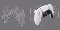 Étui de protection transparent ultra-fin multi-couleurs Jiajue1 pour manette PS5 avec protection anti-poussière