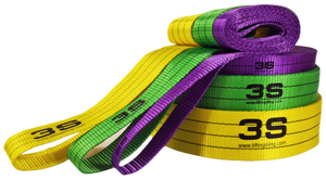 7:1 30mm 1TポリエステルエンドレスウェビングスリングベルトTUV GS CE付き片道ウェビングスリングISO9001チューブリフティング用証明書 - Product Image 5