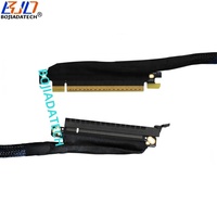 Câble d'extension de carte graphique PCI-E 4.0 X16 GEN4 PCIE 16X haute vitesse 180 degrés 32 Gbps 0,4 M 0,6 M 0,8 M 1 M pour serveur d'IA