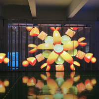 Pantalla LED para Ventanas de Cristal de Salas de Exhibición de Automóviles, de Alto Rendimiento para Interiores, Multiusos, P3.91-7.81mm