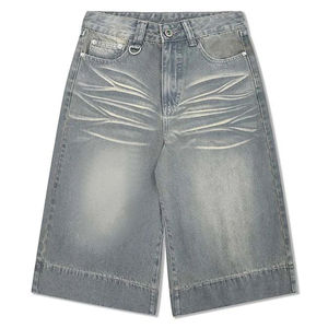 Streetwear déchiré été Denim genou Jeans Shorts pour hommes Short en jean personnalisé Jorts Baggy Denim Jean Shorts - Product Image 1