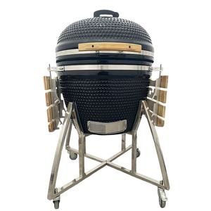 KIMSTONE <span class=keywords><strong>KAMADO</strong></span> panggangan Keramik telur hitam, panggangan arang hitam besar 26 inci, panggangan BBQ Komodo China - Product Image 1