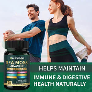 ASAP OEM Sea Moss 120 Cápsula Suplemento Orgánico Irlandés Seamoss Píldoras Extracto de musgo marino Cápsulas de musgo marino natural - Product Image 2