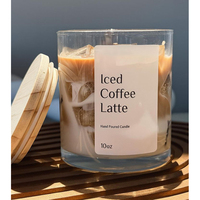 AIKUN Handgegossenes Mehrschichtiges Kaffee-Duft Gelkerzen-Set Schlafzimmer-Entspannung & Kaffee-Duft Liebhaber Kerzen-Geschenkset