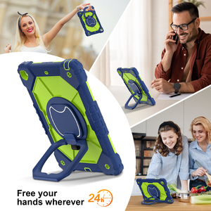 Custodia Antiurto Robusta per <span class=keywords><strong>iPad</strong></span> 10.2 9a 8a 7a Generazione, in PC Rigido e Silicone, con Supporto Girevole a 360°, Protezione Rinforzata - Product Image 4