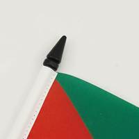 Drapeau de table Jordan en polyester avec base en plastique ABS et mât pour la décoration de bureau – Nouveauté usine