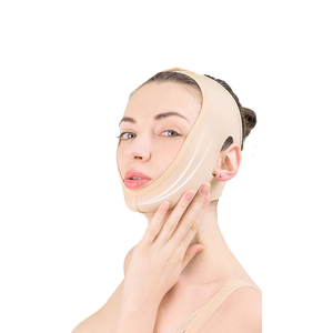Banda Adelgazante Facial en <span class=keywords><strong>V</strong></span> con Logotipo Personalizable, Mascarilla para Eliminar la Papada, Material de Algodón, Uso Doméstico, MOQ 100 Piezas - Product Image 1