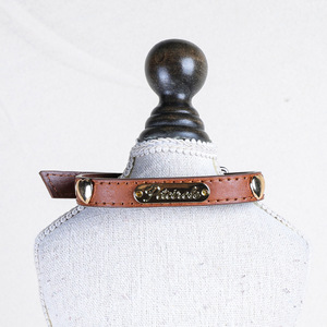 Collar Ajustable con Etiqueta Dorada para Mascotas, Perros Pequeños, Cachorros, Accesorio Práctico y Conveniente para Viajes - Product Image 5