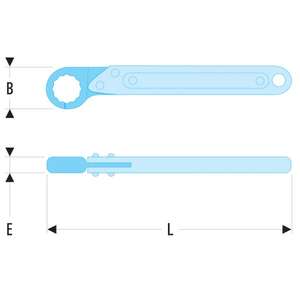 FACOM - 70A.30 Clés droites à écrou évasé à nappe métrique-EAN 3148511166871 WRENCHES FLARE NUT WRENCHES - Product Image 2