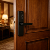 Serrure Intelligente de Luxe Premium en Alliage d'Aluminium Spécial, Serrure Électronique HR Tuya WiFi avec Empreinte Digitale, Mot de Passe et Carte pour Maison et Appartement