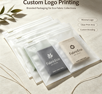 Bolsa con Cierre Mate Compostable y Biodegradable de PLA PBAT Esmerilado, con Logotipo Personalizado, para Embalaje de Telas Ecológicas Premium, Alta Resistencia Mecánica