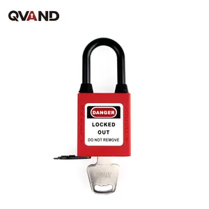 QVAND 38mm isolamento in Nylon lucchetto antipolvere lucchetto di sicurezza Master con chiave LOTO Lockout