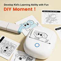 Impresora de Bolsillo Portátil sin Tinta con Lente para Imprimir Fotos Digitales de Niños, Impresora Térmica de Alta Definición para Uso en Bolsillo