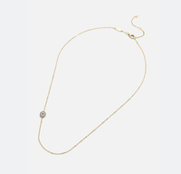 Vente chaude à la mode plaqué or argent bleu mauvais yeux 3mm zircon cubique collier de Tennis bijoux pour femmes
