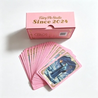 Impresión de Mazos de Tarot Personalizados con Guía, Estampado en Lámina Rosa, Fabricante Profesional de Cartas de Oráculo con Caja Rosa