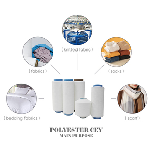 Hilo de poliéster Shuyuan100 % CEY 180D/96F hilo de filamento completamente opaco para tejidos - Product Image 4