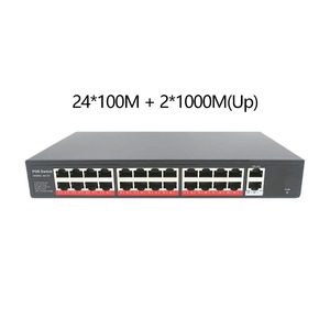 24 Port POE <b>Switch</b> 802.3af/at 24*1000Mbps+2*1000Mbps Uplink RJ45+2*SFP Gigabit Rack <b>Network</b> <b>Switch</b> 48V 400W Ethernet <b>Switch</b> - Product Image 2