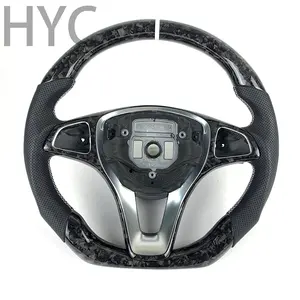 Customized Carbon car Accessories for Mercedes Benz W204 W205 W213 W212 W211 GLC GLA GLE Forged Carbon Fiber Steering Wheel