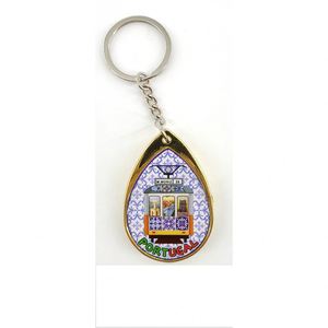 Vintage Style Metal Alloy Ring Keychains Portugal Rooster Turtle Design UV Offset Printing Cartoon Style <b>Gift</b> Keychains for Sale - Product Image 4