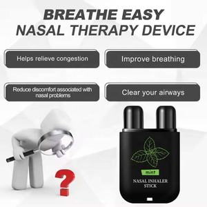 Inhalateur nasal d'aromathérapie <span class=keywords><strong>à</strong></span> la menthe rafraîchissant longue durée et <span class=keywords><strong>à</strong></span> double extrémité de marque privée OEM - Product Image 2