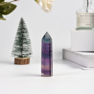 Torre de Cristal Natural al por Mayor, Punta de Cristal, Punta de Fluorita Arcoíris, Obelisco, Punta de Piedra Preciosa Suelta para Manualidades y Decoración del Hogar - Product Image 6