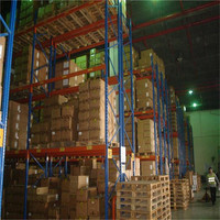 Rayonnages à poutres robustes pour palettes, capacité de charge 1000-3500 kg/niveau, rayonnages de stockage, rayonnages empilables, étagères
