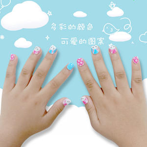 Uñas Postizas Infantiles de 24 Piezas, Adhesivas, Resistentes al Agua, de Larga Duración, Sin Necesidad de Agujas, con Diseños de Dibujos Animados, Venta Caliente de Fábrica - Product Image 2