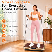 Plateforme vibrante Crazy Fit Massage Fitness Power Body Sculpting 2 en 1 pour exercices de musculation