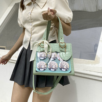 Sac à dos personnalisé mignon poisson rouge décoration filles PVC affichage école Ita sac de haute qualité à sangle détachable élégant Ita