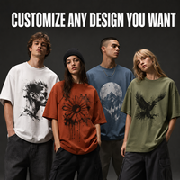 Kaos Katun Sablon Ukuran Besar Lengan Pendek Musim Panas Kasual Nyaman Unisex 280gsm Desain Kustom Langsung dari Pabrik