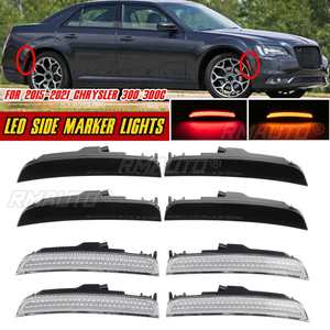 4 luces indicadoras laterales para guardabarros de coche Chrysler 300 300C 2015-2021, luces de señal de giro intermitentes para pasos de rueda - Product Image 1