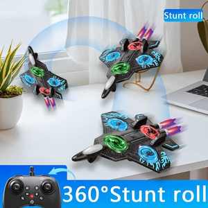 Радиоуправляемый самолет для улицы и дома, 2,4 ГГц, из пенопласта EPP, с LED-подсветкой и функцией удержания высоты - Product Image 5