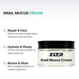 Crema con 92% de Mucina de Caracol, Madecassoside, Pantenol y Manteca de Karité - Antiarrugas, Blanqueadora, Calmante, Repara el Enrojecimiento, Mejora las Marcas del Acné - Product Image 2